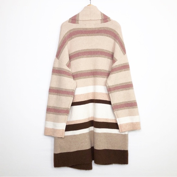 Anthropologie The Mariel Long lined striped color block cardigan - Picture 3 of 12
